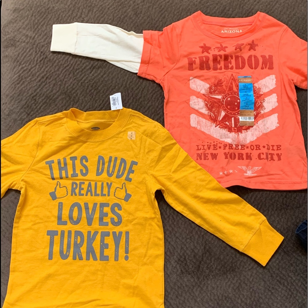 2 long sleeve t-shirts!